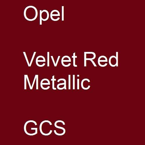 Opel, Velvet Red Metallic, GCS.